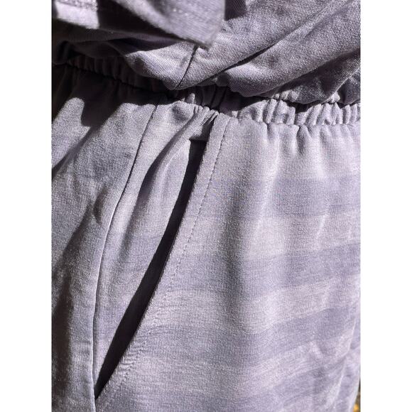 Garnet Hill Purple Dress Woman's XS Elastic Gathered Waist Pockets  Soft Comfy - Picture 3 of 10